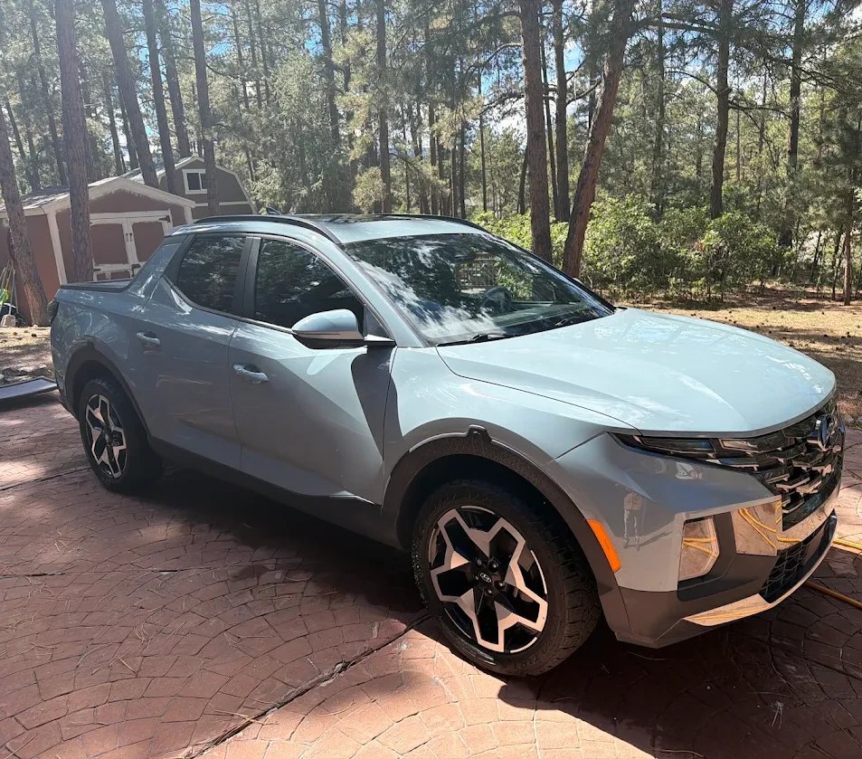 Carol's Hyundai Santa Cruz after a detail